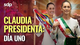 HACE HISTORIA 🇲🇽 El PRIMER DÍA de CLAUDIA SHEINBAUM como PRESIDENTA 💁‍♀️ de MÉXICO [upl. by Sorensen]