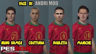 PES 2019 UPDATE CLASSIC PORTUGAL  NUNO GOMES MANICHE PAULETA COSTINHA [upl. by Westfahl529]