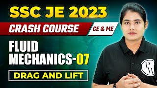 Fluid Mechanics 07  Drag and Lift  Civil  Mechanical Engineering  SSC JE Crash course 2023 [upl. by Emmaline103]