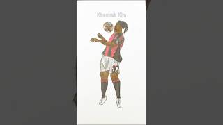 Ronaldinho drawing brazil baiana goat football [upl. by Yekcaj]