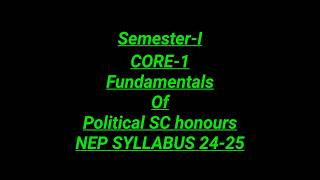 Nep syllabus 2425 year 😲 political science honours CORE11semester shorts youtubeshorts [upl. by Juetta]