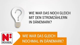 Wie war das noch gleich mit den Stromzählern in Dänemark  NOVASOL [upl. by Ahsinauj]