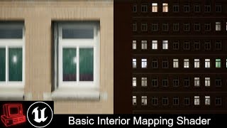 Basic Interior Mapping Shader  Unreal Engine [upl. by Alrick]