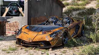 Rebuilding Lamborghini Aventador SC20 Forza Horizon 5 Logitech G29 Stering Wheel Gameplay [upl. by Namyw611]