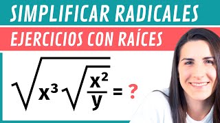 SIMPLIFICAR RAÍCES ✅ Ejercicios con Radicales [upl. by Mozes]