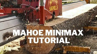 Mahoe Minimax Quick Tutorial  Milling Huge Pine Beams [upl. by Ynaffik]