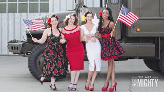 PinUps For Vets Entertain Veterans With Burlesque Shows amp Sexy Calendars [upl. by Ahsinad]