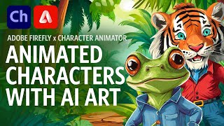 Making Animated Characters with AI Art Adobe Character Animator Tutorial [upl. by Pinkham]