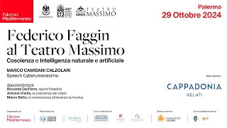 Federico Faggin al Teatro Massimo coscienza e intelligenza naturale e artificiale [upl. by Fennelly]