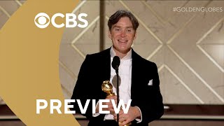 Cillian Murphy Wins Male Actor in a Motion Picture  Drama  Golden Globes [upl. by Manwell]