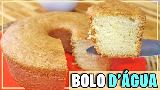 FIZ EM 3 MINUTOS O BOLO MAIS SIMPLES E BARATO DO MUNDO BOLO DE ÁGUA  Receitas de Pai [upl. by Kred]