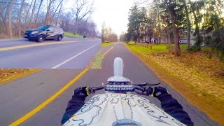 PIT BIKE VS POLICE  ALMOST CAUGHT [upl. by Wehrle]