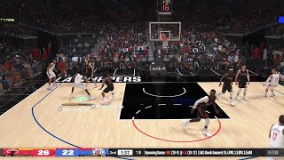 4 buckets ina row w Nashon quotBONESquot Hyland Crazy Finishes 🦴🤯 NBA 2K24 [upl. by Ayotnahs]