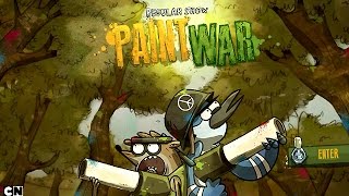 Regular Show  PAINT WAR Cartoon Network Games [upl. by Adnahcir]