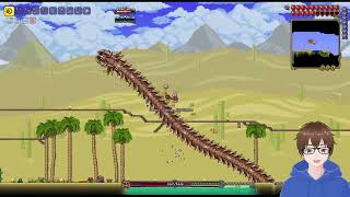 Terraria Calamity Mod Fighting the Desert Scourge Crabulon and The Perforators [upl. by Rice]