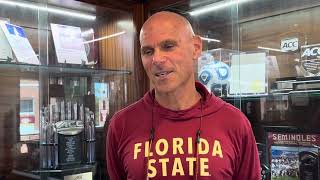 FSU Soccer  Brian Pensky on defeating Pitt turning attention to North Carolina [upl. by Sil]