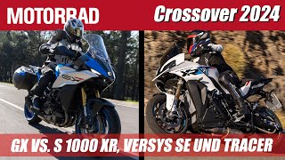 Suzuki GSXS 1000 GX vs BMW S 1000 XR Kawasaki Versys 1000 SE und Yamaha Tracer 9 [upl. by Alitta]