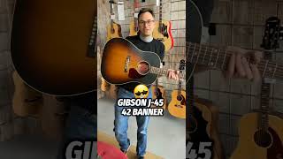 Gibson J45 42 Banner guitar music youtubefrance j45 guitarist hurricanemusic [upl. by Nnylrac]