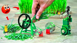 Tractor making pulley chaff cutter A to Z process science projectdiy tractor home made chaff cutter [upl. by Fesuoy626]