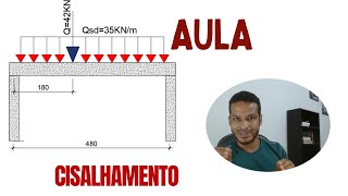 Calculo de cisalhamento em vigas de concreto armado NBR 6118 [upl. by Balsam912]