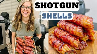 SMOKED SHOTGUN SHELLS RECIPE  Shotgun Shells smoked on Pit Boss Navigator [upl. by Josefa]