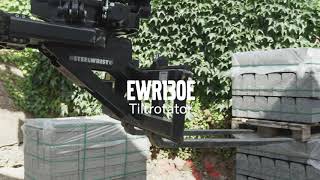 Feature video Wheeled Excavator EWR130E  Tiltrotator Pallet Fork [upl. by Nileak630]