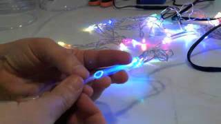 How to attach fiber optic filament to an LED [upl. by Camilo]