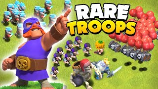 Footage of EVERY Limited Edition Troop for Clash of Clans [upl. by Charil]