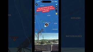 This app shows you the percent of the world you’ve been to 🌎 travel map explore traveltips [upl. by Meyer197]