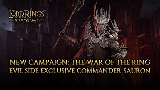 The War Of The Ring  Feature of New Campaign  Sauron  The Lord of the Rings Rise to War [upl. by Felton]