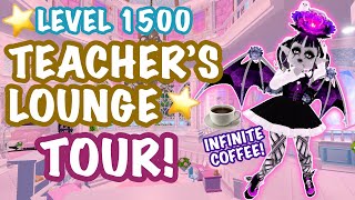 TOURING the TEACHERS LOUNGE in Campus 3  Royale High [upl. by Nomaj]