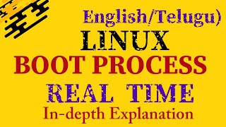 Linux Real Time Booting Process detailed explanation in Telugu by Leading Corporate Trainer MrKK [upl. by Ahsinad144]