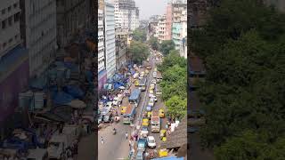 Upper view of Kolkata The Brabourne road which connects Howrah to Kolkata canning barabazarkolkata [upl. by Anelad]