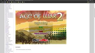 Age of War 2 Tyrones Unblocked Games playthrough [upl. by Schellens810]