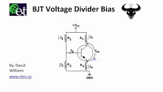 BJT  Voltage Divider Bias Circuit [upl. by Ahsele916]