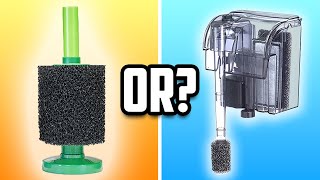 Hang on Back Filters Vs Sponge Filters Which Is Best [upl. by Prent]