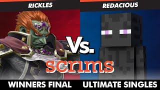 Scrims Showdown 46 Winners Final  Rickles Ganondorf Vs Redacious Steve SSBU Ultimate Tournament [upl. by Cida445]