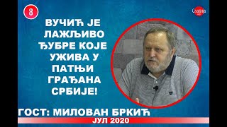 INTERVJU Milovan Brkić  Vučić je lažljivo đubre koje uživa u patnji građana Srbije 1872020 [upl. by Abott]