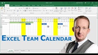 Create a Team Calendar in Excel [upl. by Jermayne596]