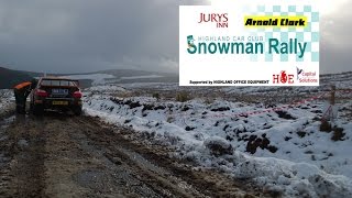 Arnold Clark Jurys Inn Snowman Rally 2016 Highlights [upl. by Lillith]