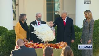 National Thanksgiving Turkey Pardoning Ceremony [upl. by Doowyah893]