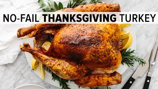 EASY THANKSGIVING TURKEY  how to cook and carve the BEST turkey recipe [upl. by Alleuqahs941]