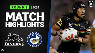 NRL 2024  Panthers v Eels  Match Highlights [upl. by Hickey]