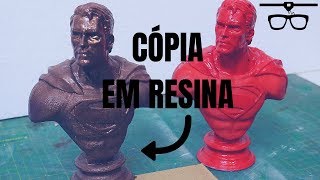 Replicar Impressão 3D com Molde de silicone e Resina  Feat KakaCraft [upl. by Painter]