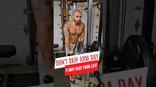 Training arms will save your life 💪 armday biceps triceps armworkout gymmotivation workout [upl. by Eceela]