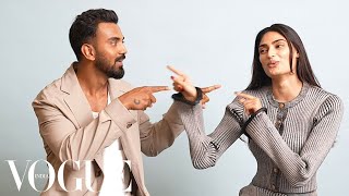 NewlyWeds KL Rahul amp Athiya Shetty Take The Relationship Quiz  Vogue India [upl. by Atalee]