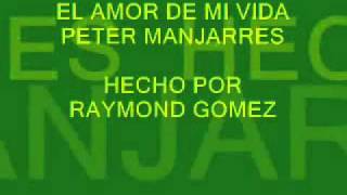 EL AMOR DE MI VIDA PETER MANJARRES CON LETRA [upl. by Ecarret]