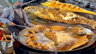 FAMOUS MUMBAI MASALA FRIED FISH amp BIG GRILLED FISH  BULK MAKING OF SPICY MASALA FRIED FISH [upl. by Aleuname]