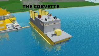 The Corvette  Roblox Destroy the Ship [upl. by Nnylarej377]