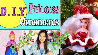 How to make Handcraft DIY Baubles with Princess Dolls [upl. by Bergman]